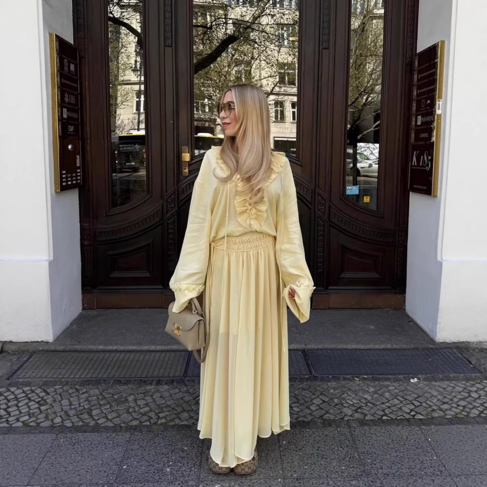 Amelie sæt med bluse og nederdel