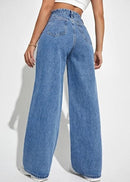 Luksuriøse højtaljede jeans