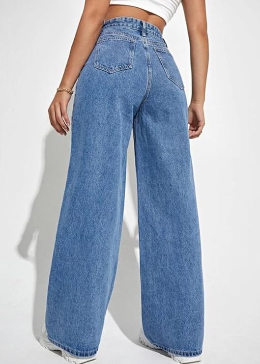Luksuriøse højtaljede jeans
