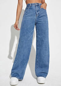 Luksuriøse højtaljede jeans
