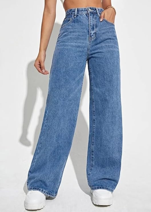 Luksuriøse højtaljede jeans