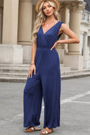 Azurblå jumpsuit
