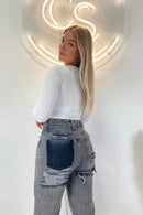 Rippede jeans