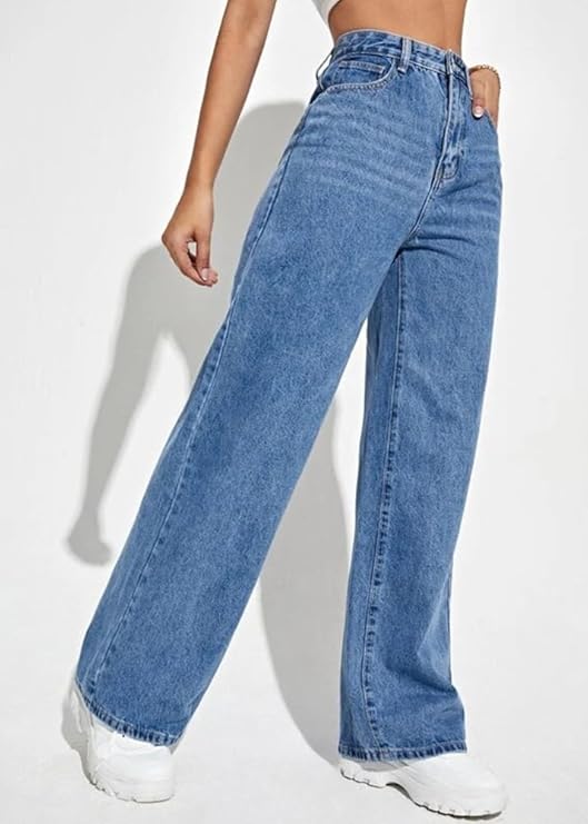Luksuriøse højtaljede jeans