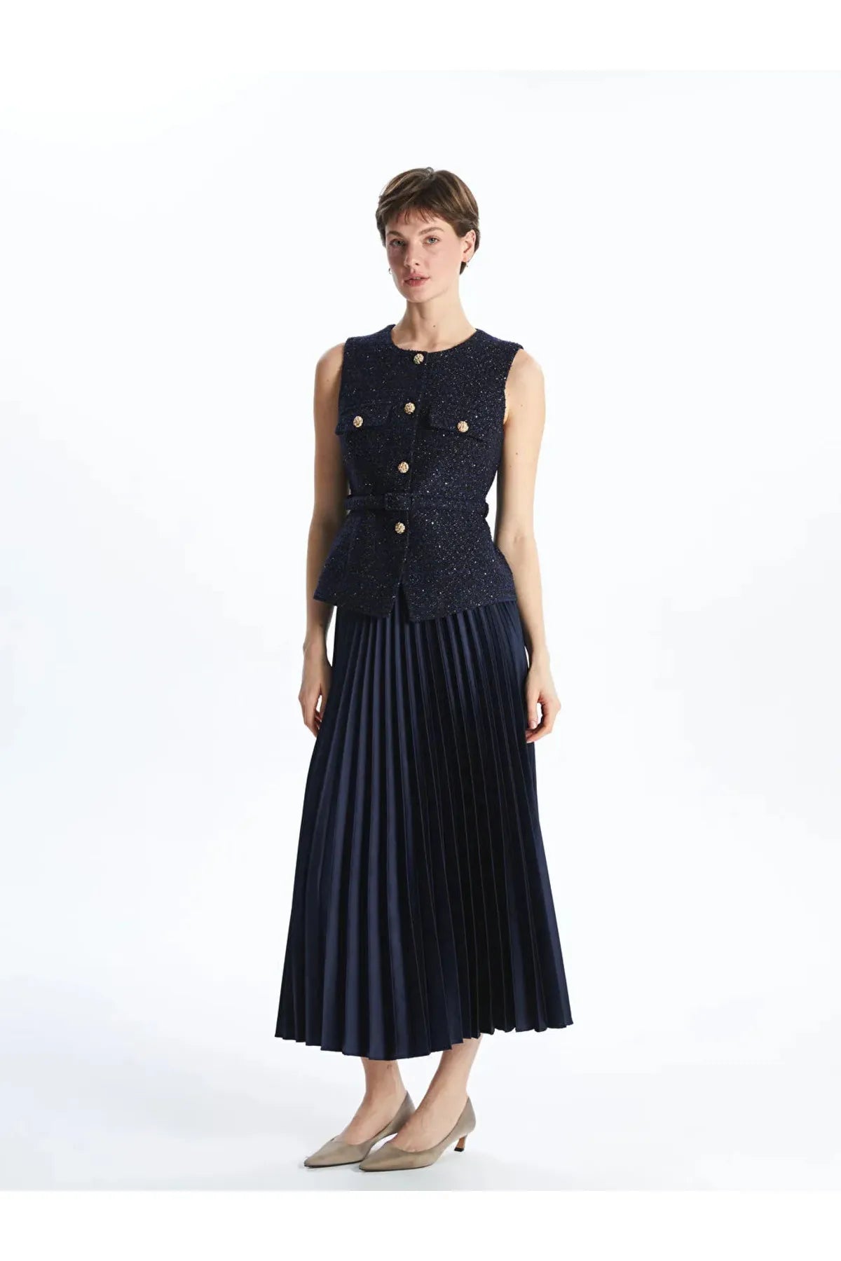 Ikonisk Bouclé-vest